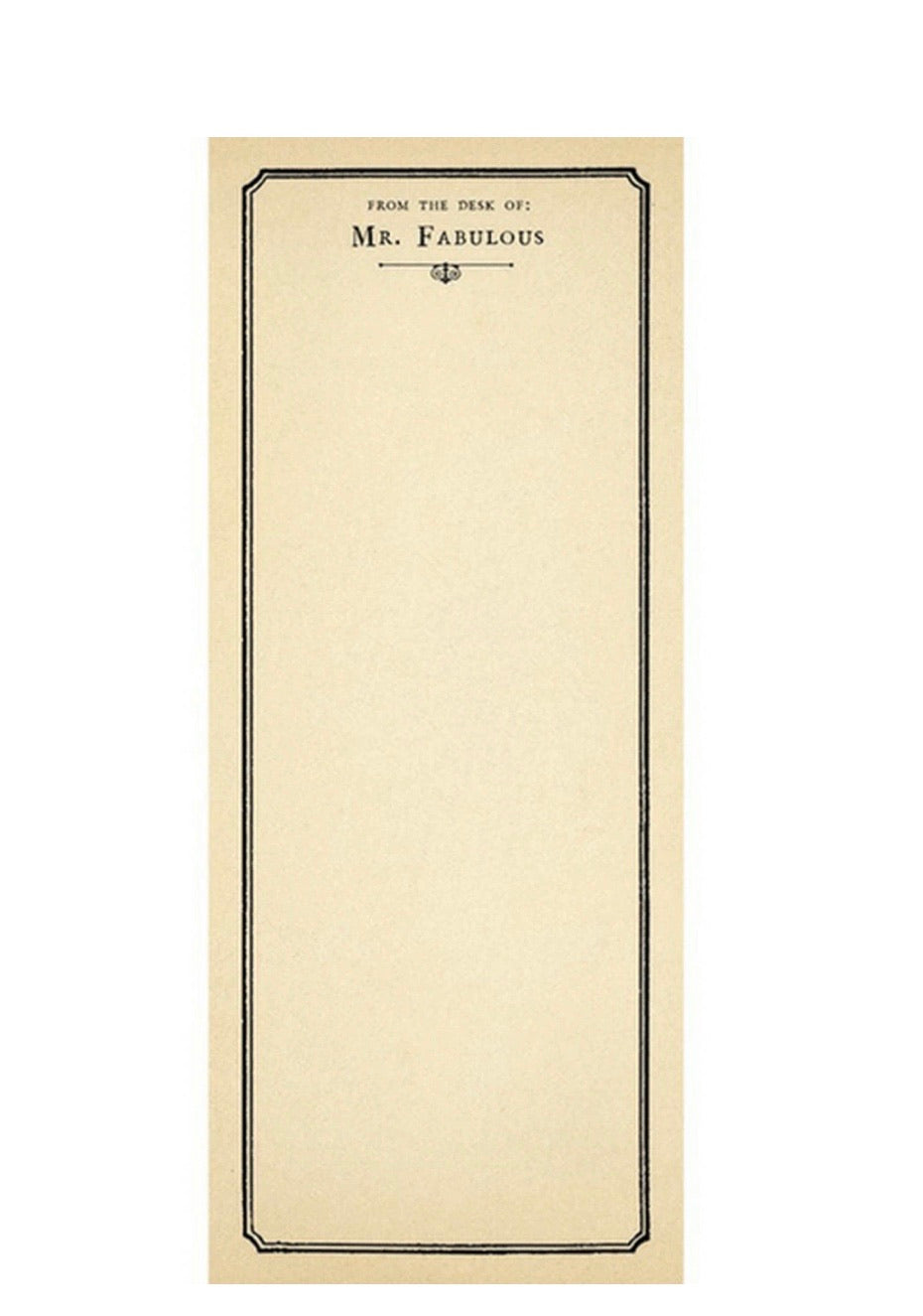 Mr Fabulous/What Good Skinny Notepad