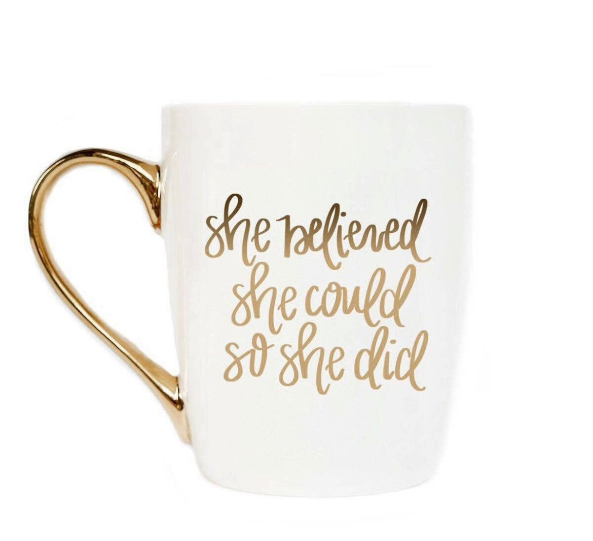 She Believed Coffee Mug