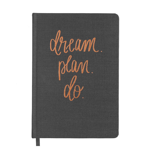 Dream Plan Do Linen Notebook