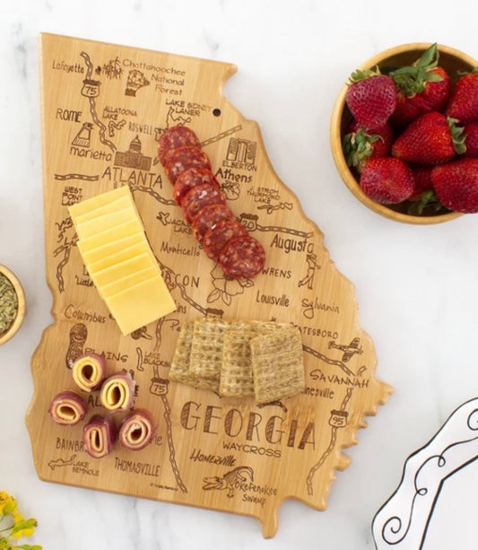 Georgia State Shaped Serving Board
