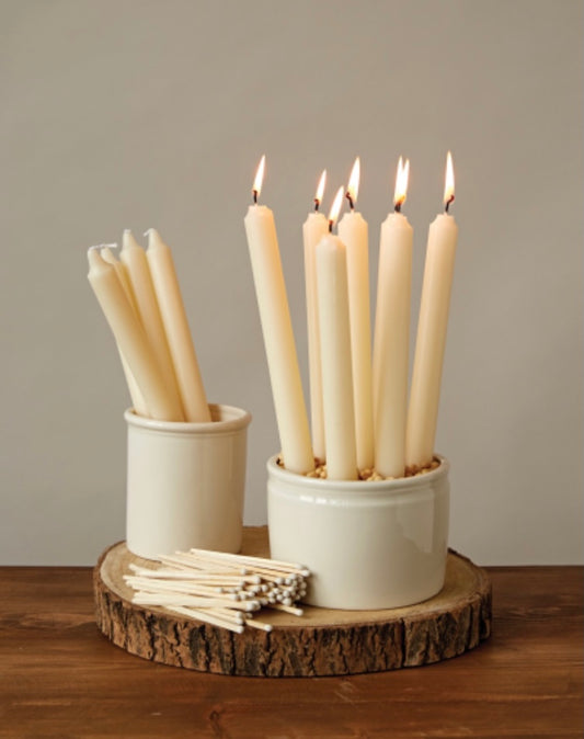 Unscented Taper Candles (Set Of 12)